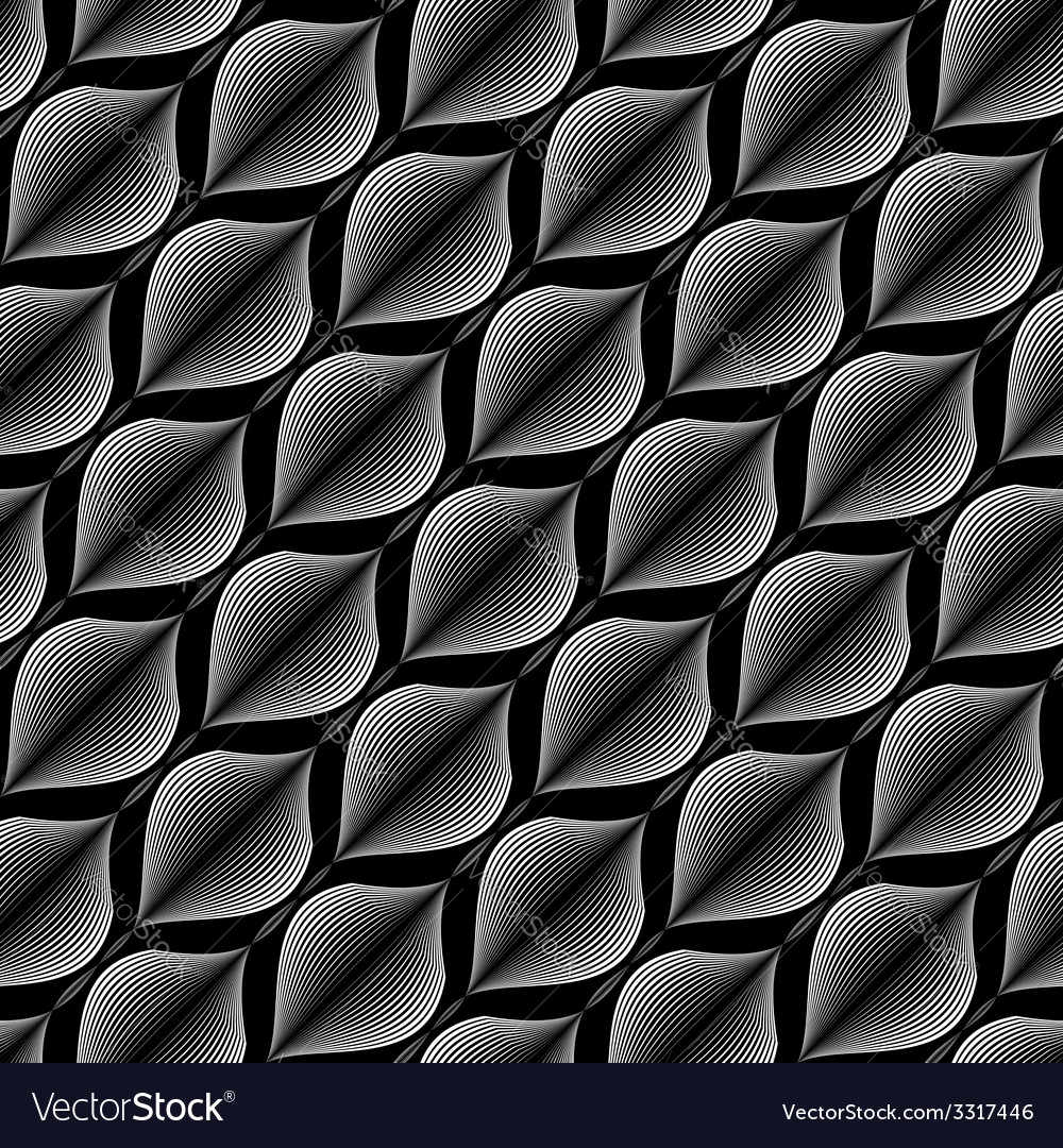 Design seamless monochrome zigzag wave pattern