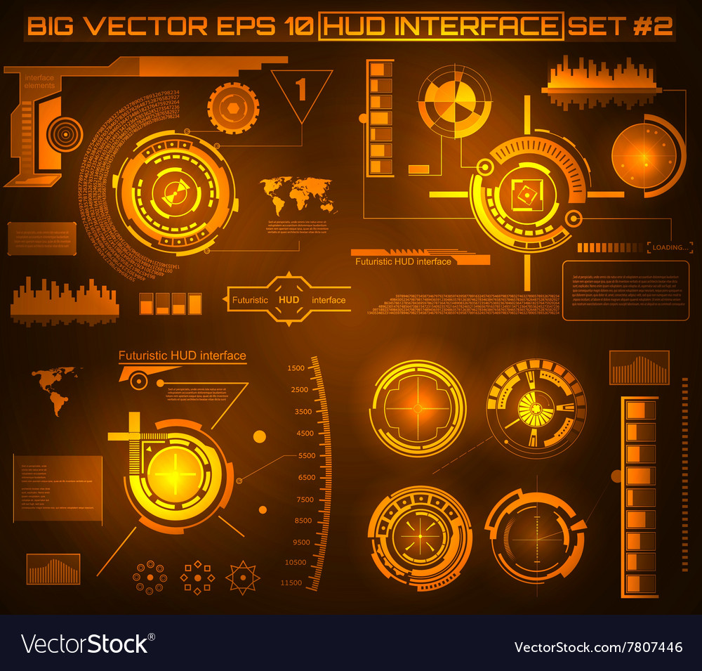 Graphic touch user interface hud