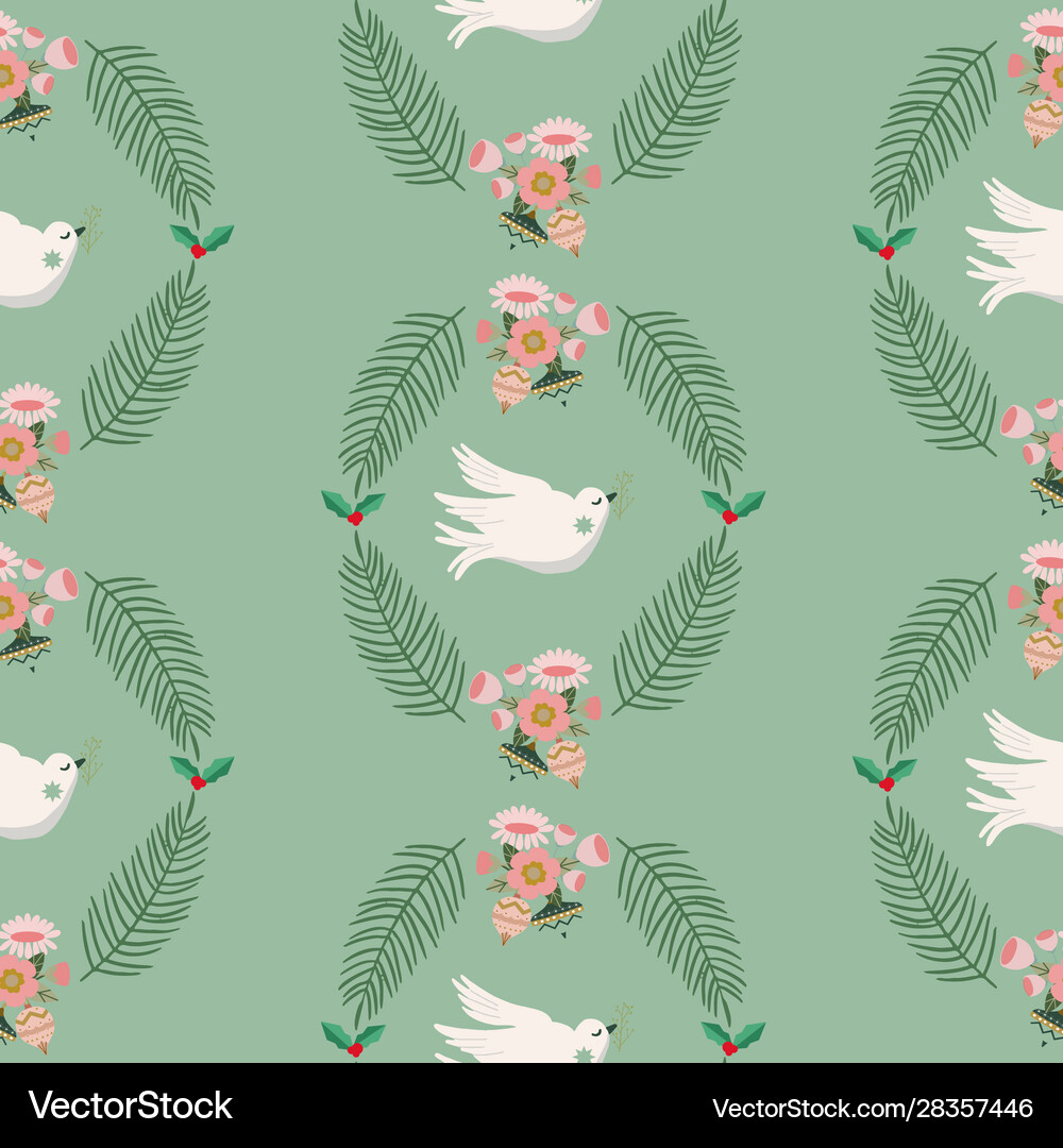 Green seamless pattern background Royalty Free Vector Image