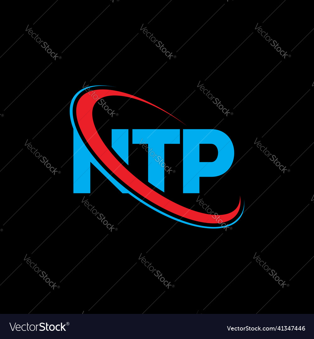 Ntp logo letter design Royalty Free Vector Image