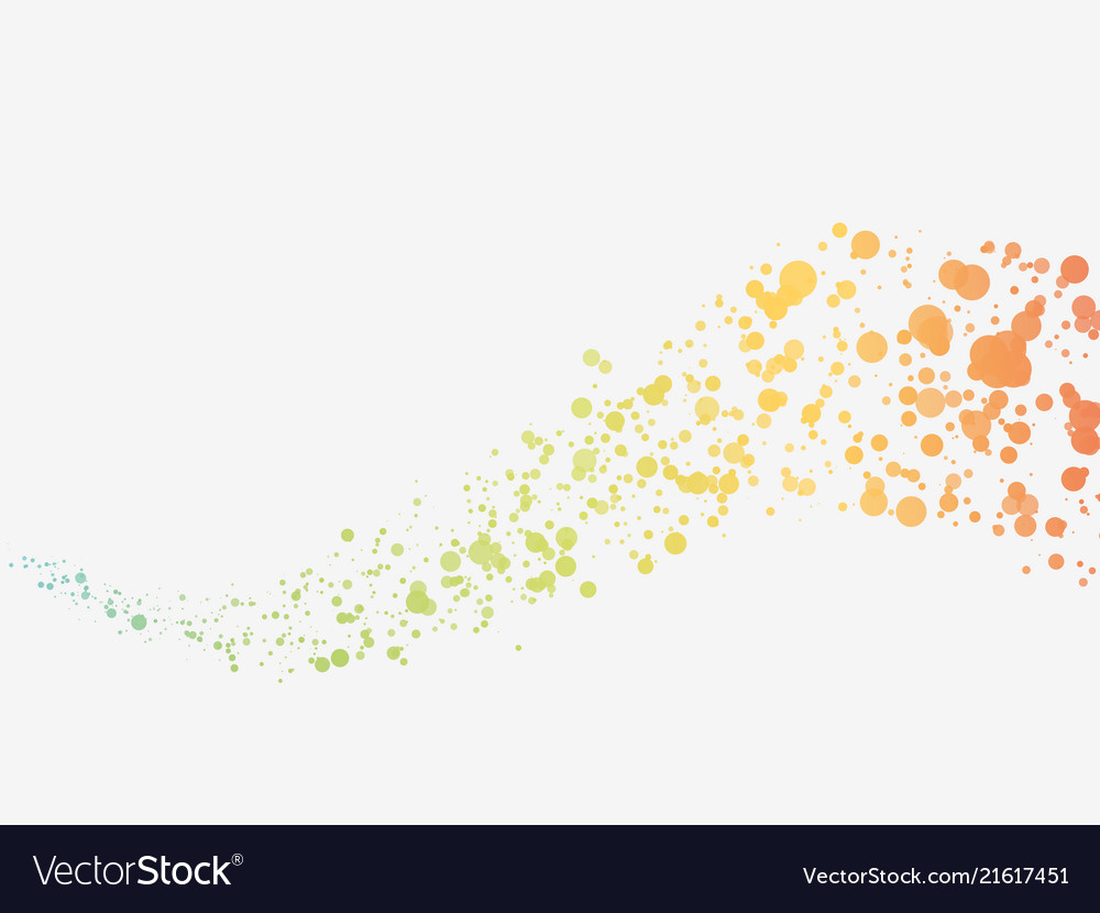 Abstract Colorful Dot Wave
