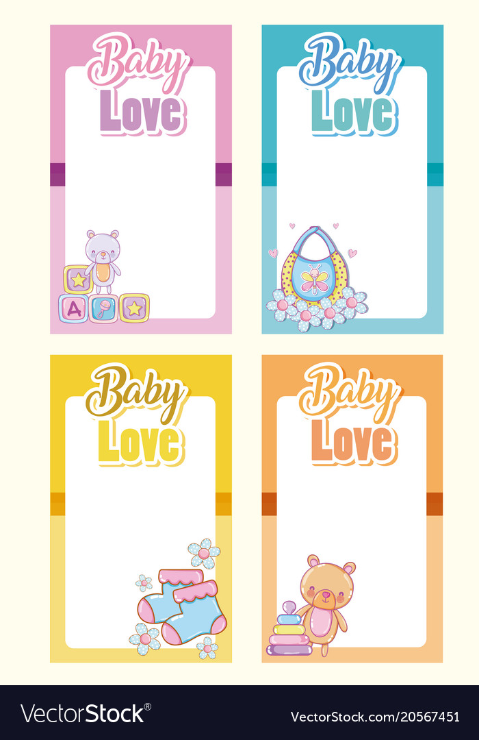 Baby love cards collection