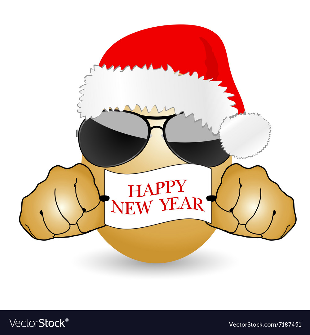 Egg cartoon with happy new year