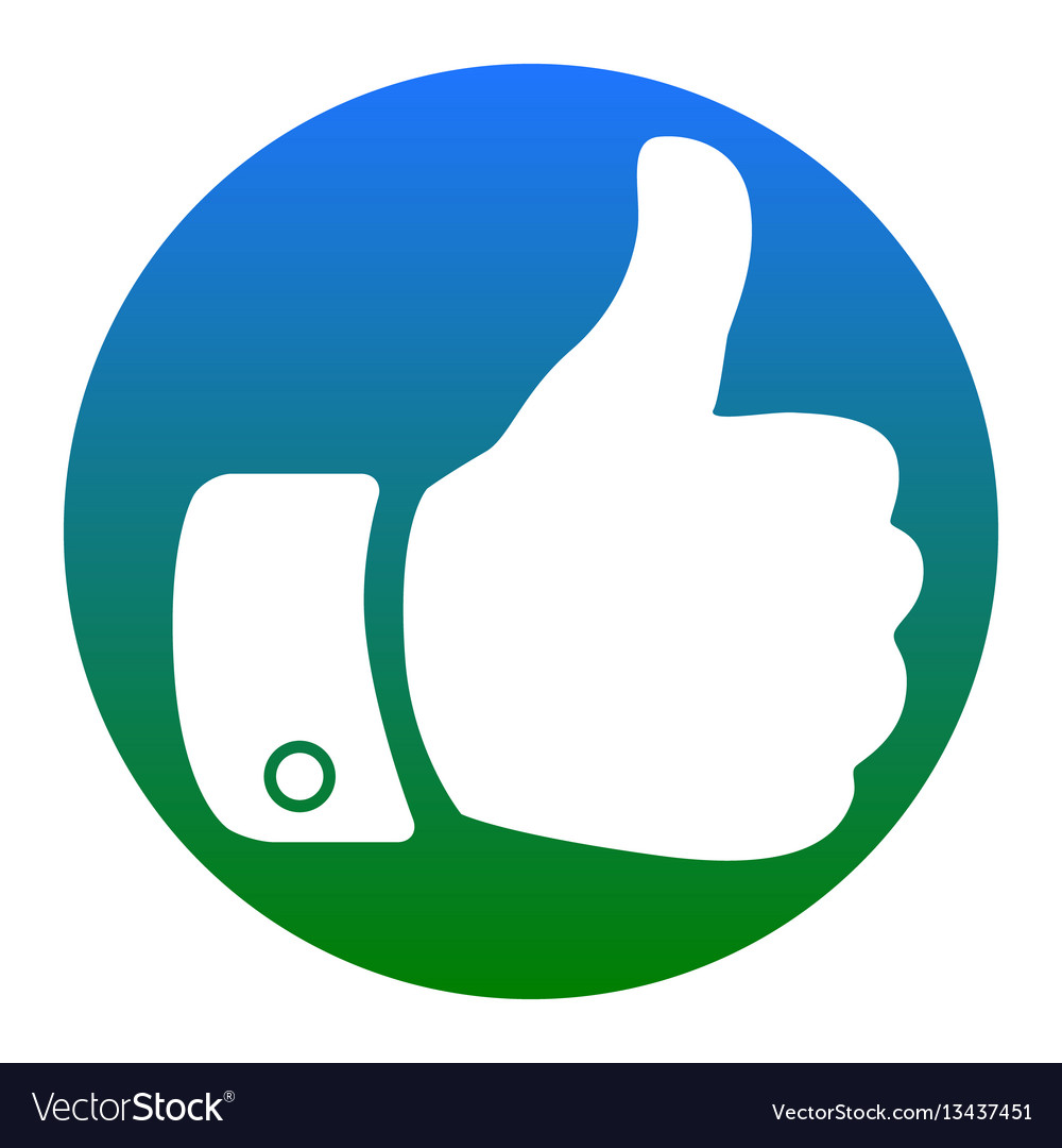 Hand sign white icon Royalty Free Vector Image