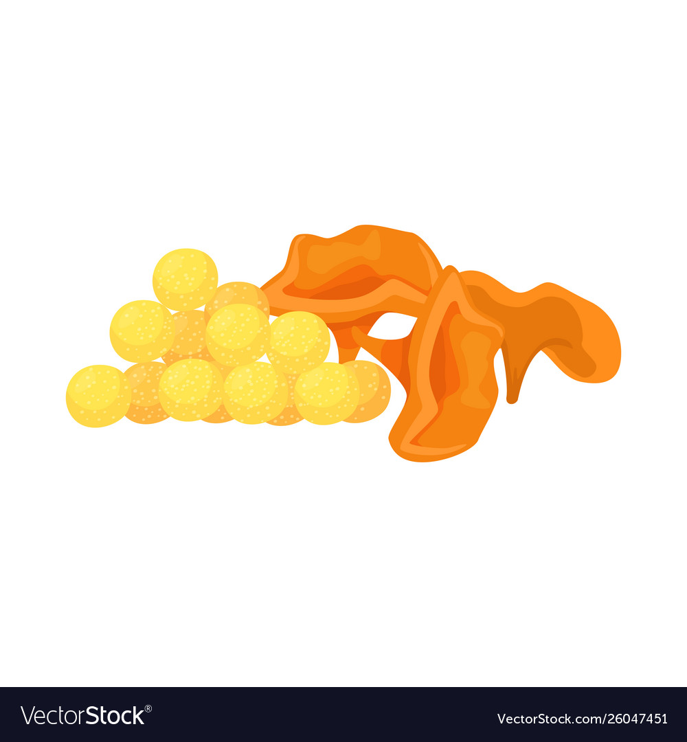 Isolated object corn and sticks icon set