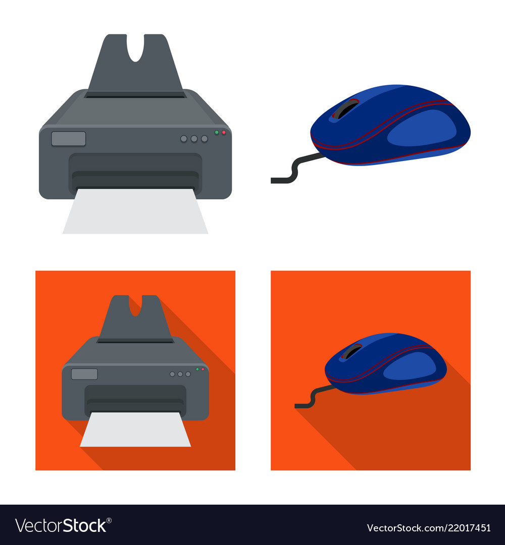 Isolated object of laptop and device symbol vector image Isolated object of laptop and device symbol