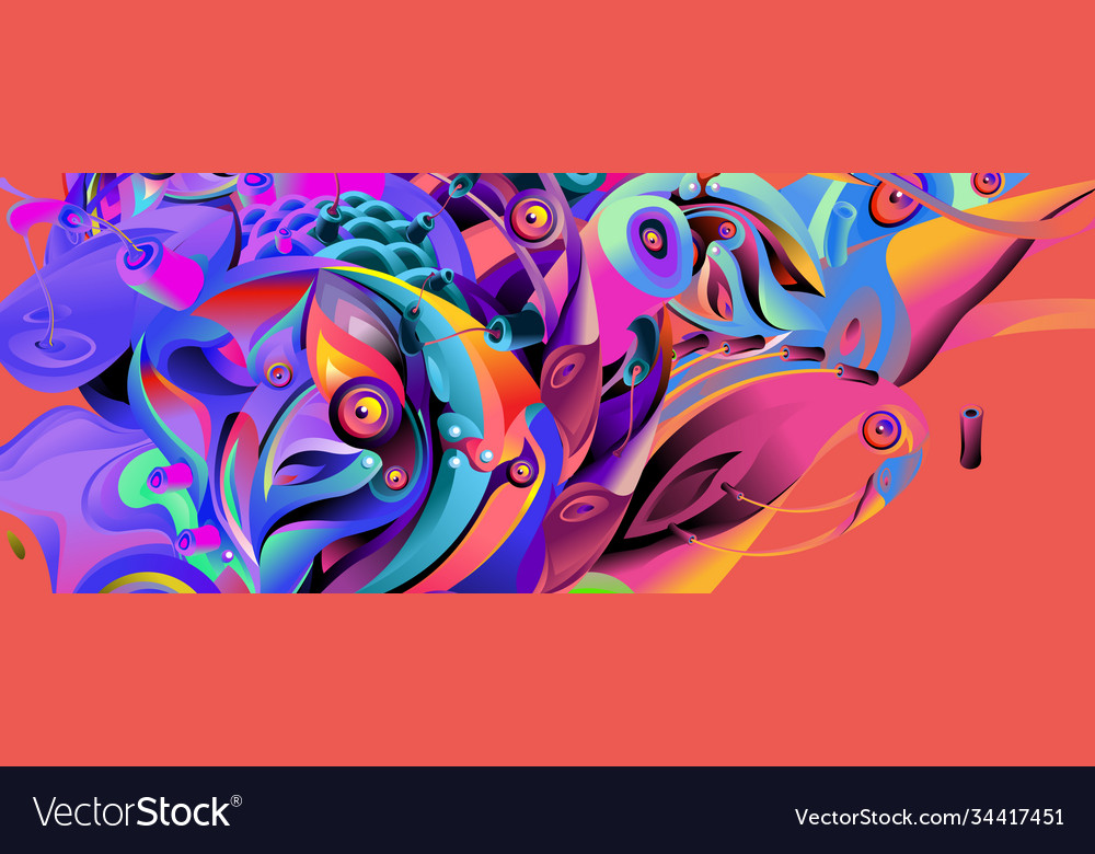 Landing page background template with colorful