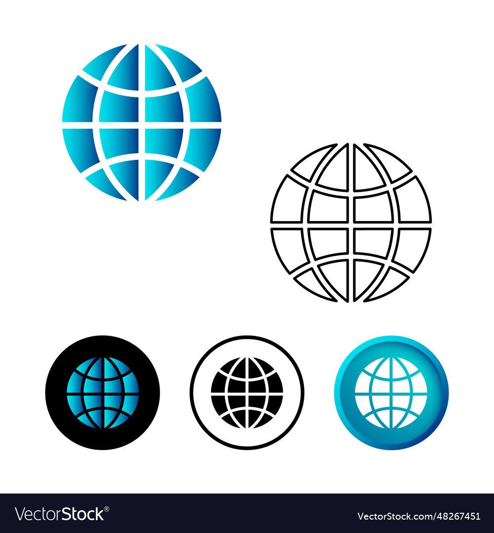 Modern web url icon