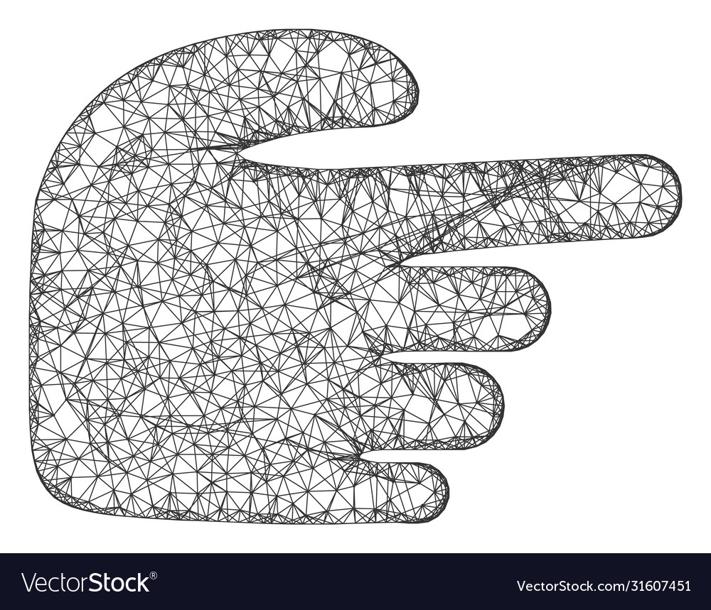 Web net right index finger icon