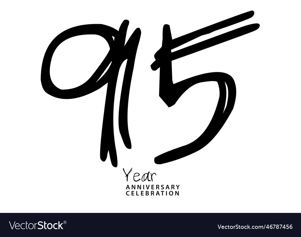 95 year anniversary celebration black color