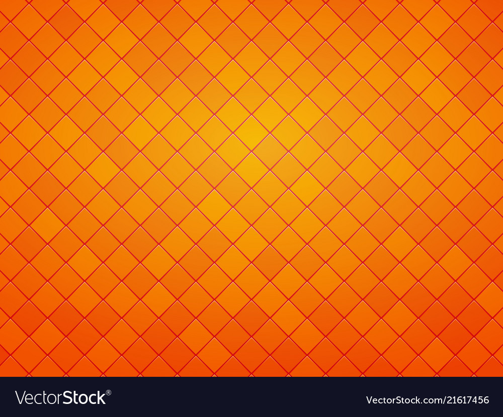 Abstract orange geometric tile textured background