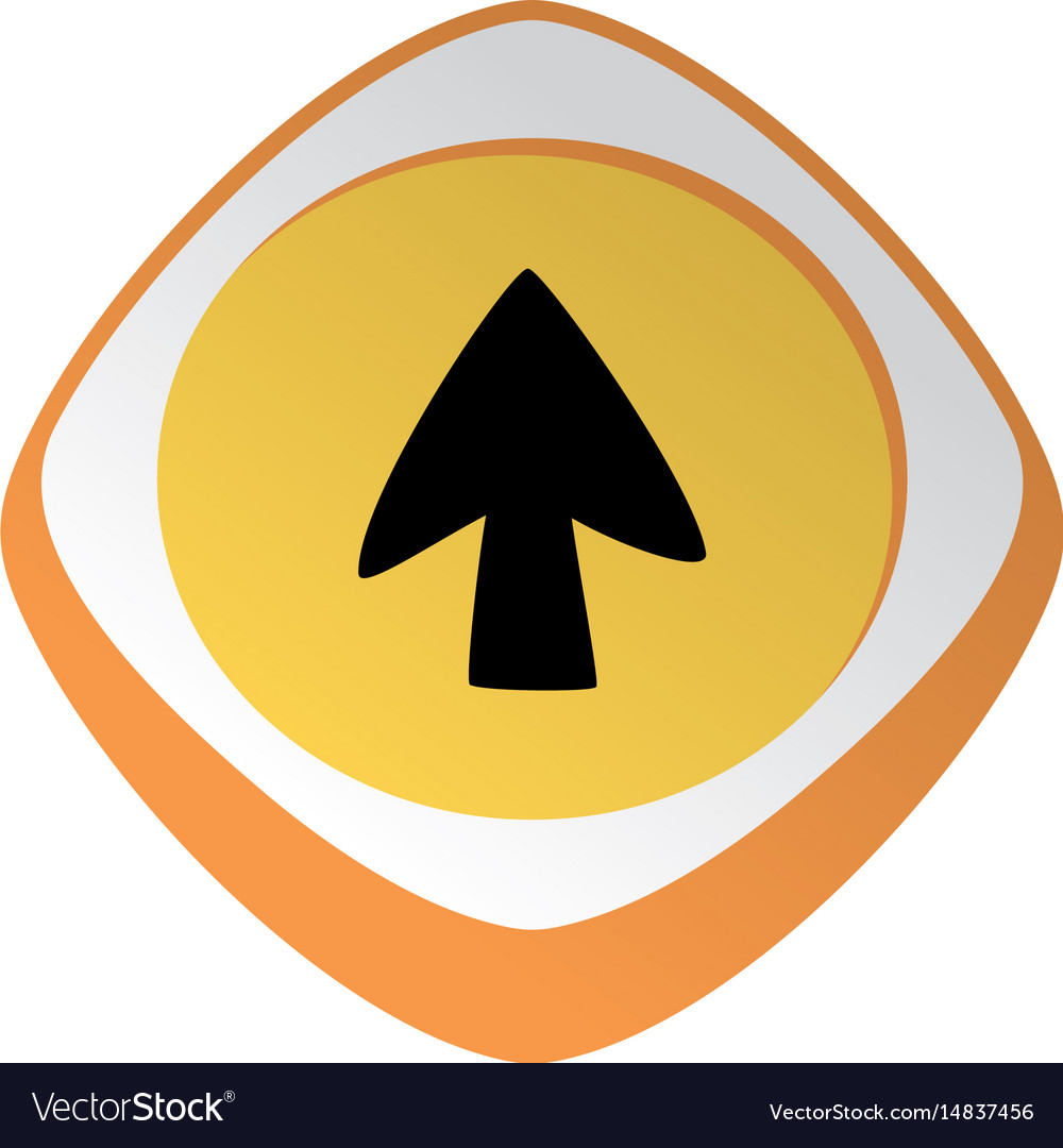Arrow cursor glossy color app icon button game