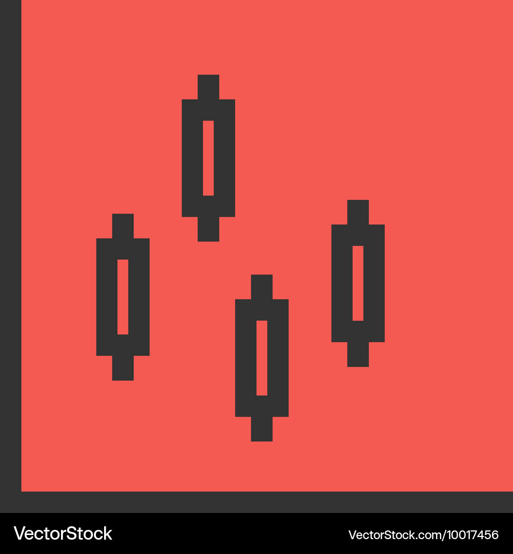 Candlestick chart Royalty Free Vector Image - VectorStock