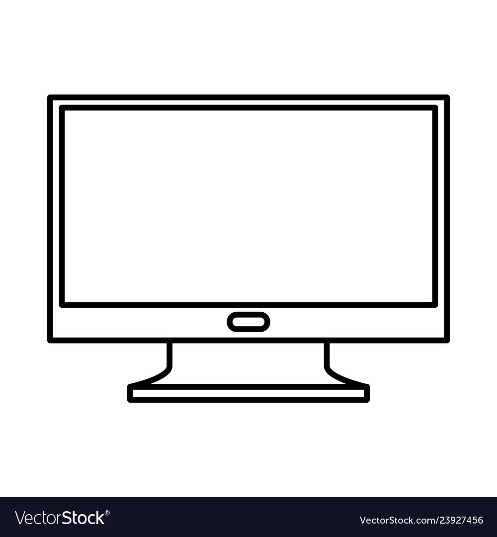 Computer monitor technology isolated image