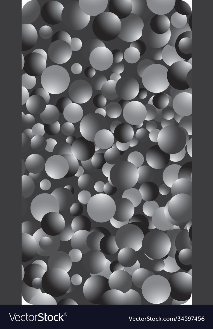 Dark abstract paint background with spheres Vector Image