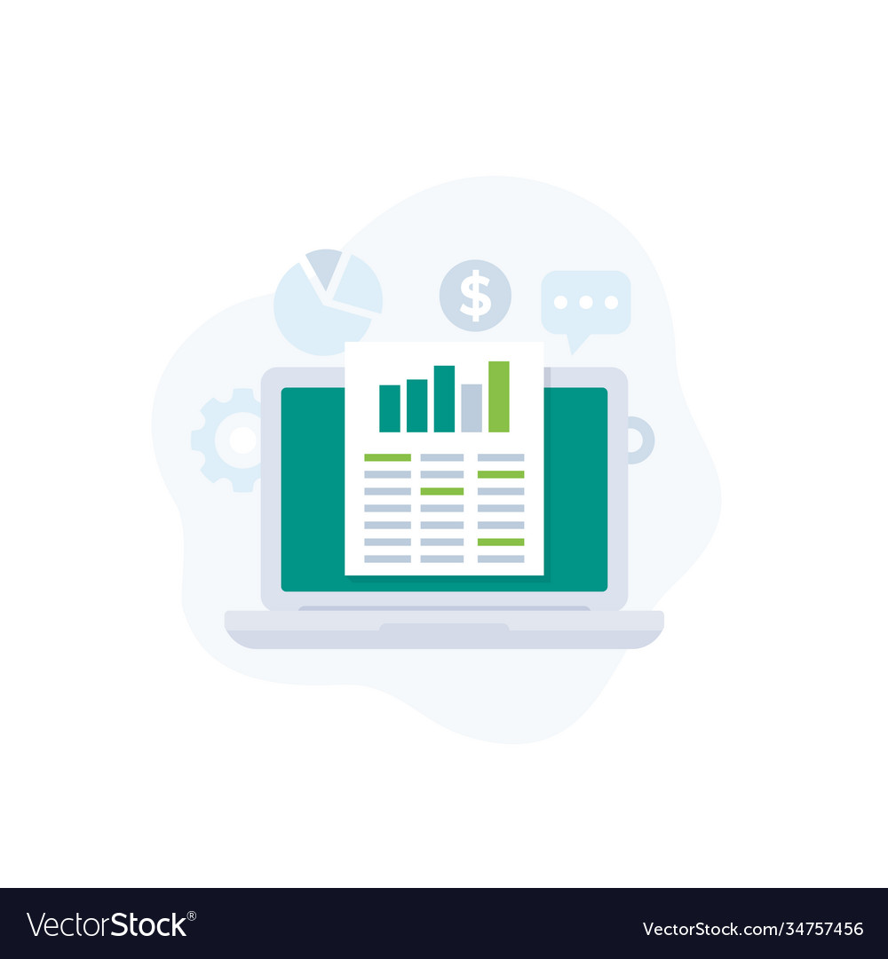 Data analytics business intelligence icon