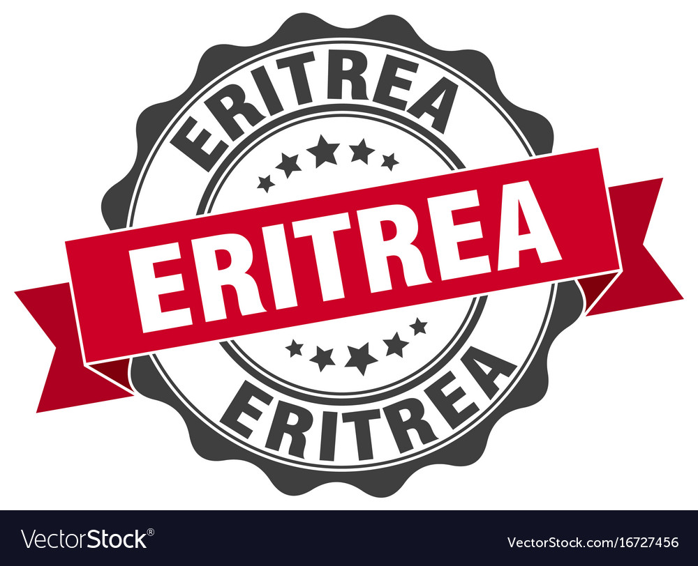 Eritrea round ribbon seal