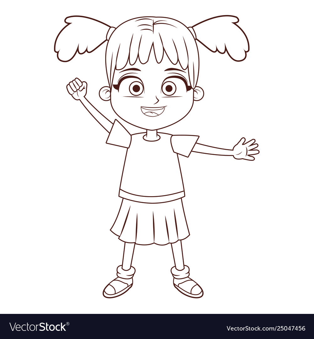 Girl children cartoon