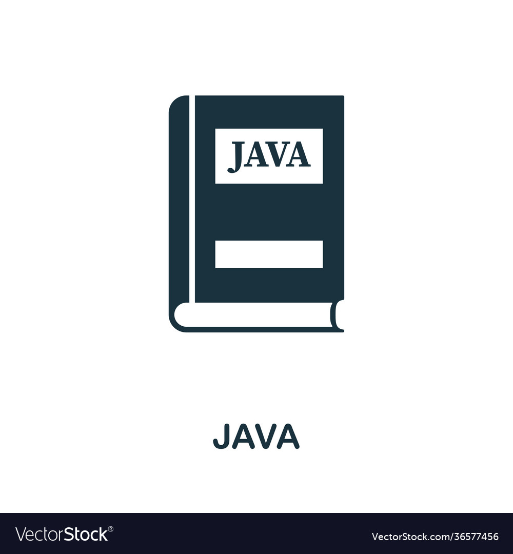 Java-Icon kreatives Element Design von Programmierer vector image Java-Icon kreatives Element Design von Programmierer
