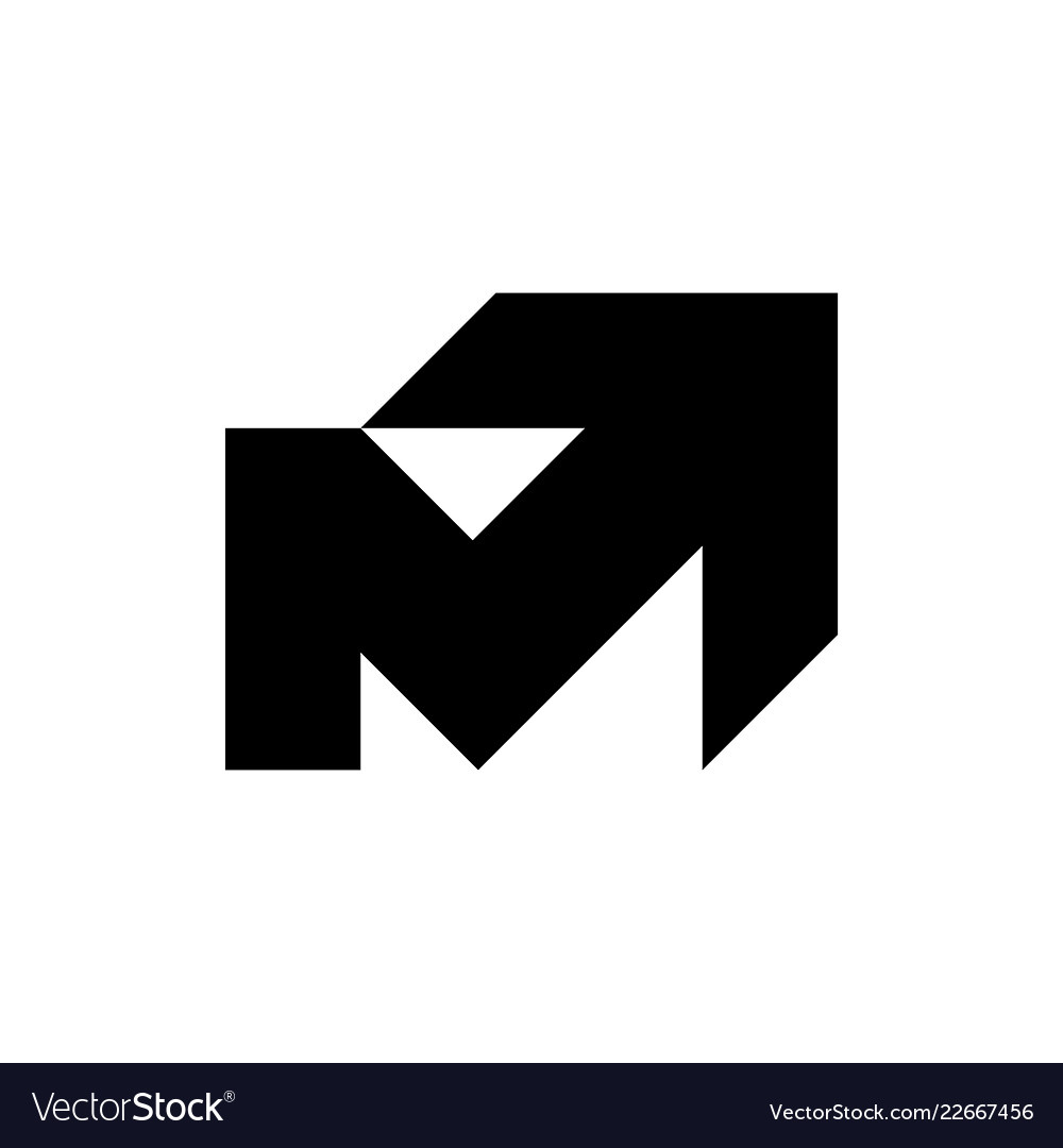 M letter logo Royalty Free Vector Image - VectorStock