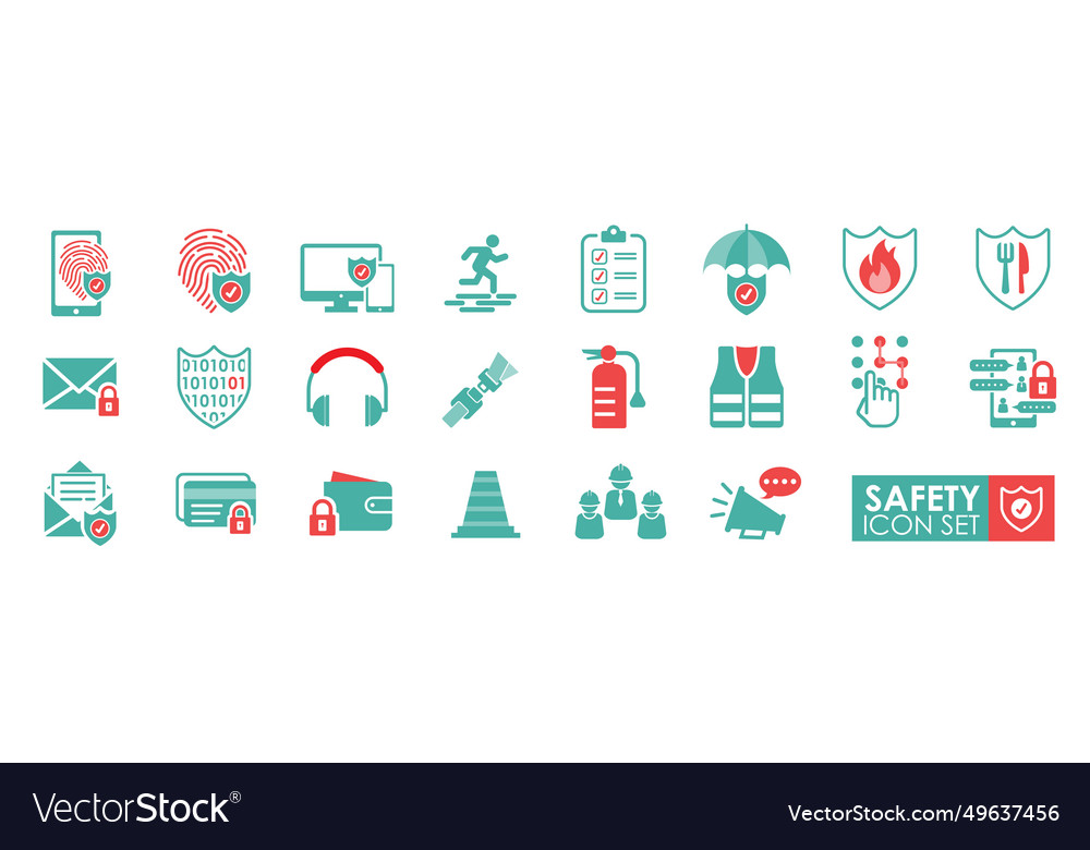 Safety Icon Set - Solid Style