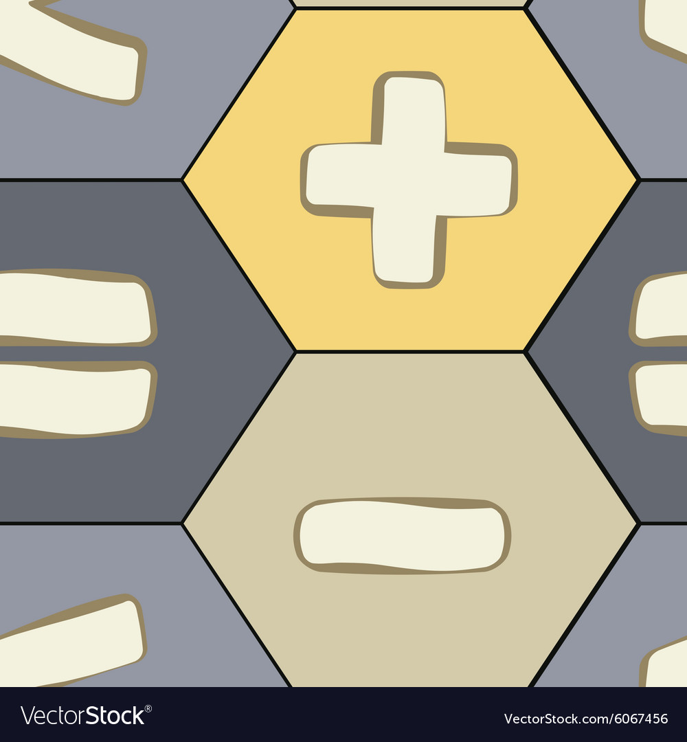 Seamless background with arithmetic symbols