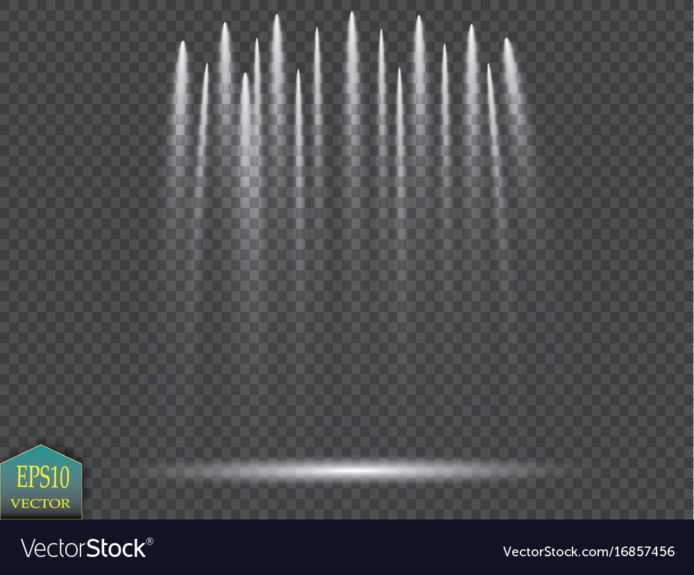 Spotlights scene light effects Royalty Free Vector Image