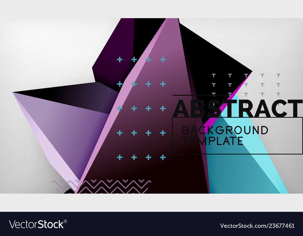 Abstract color triangles geometric background