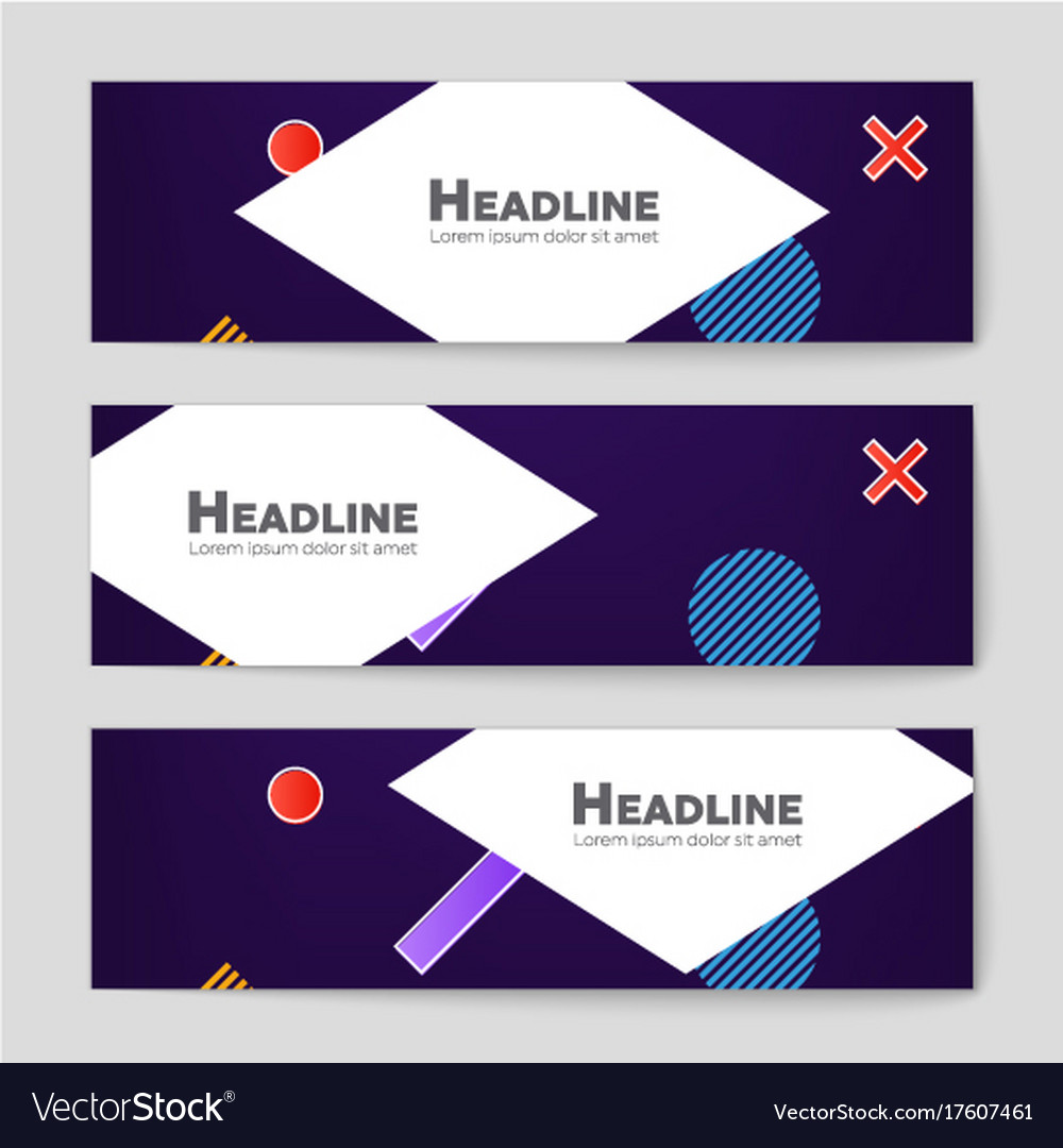 Abstract layout background set for art