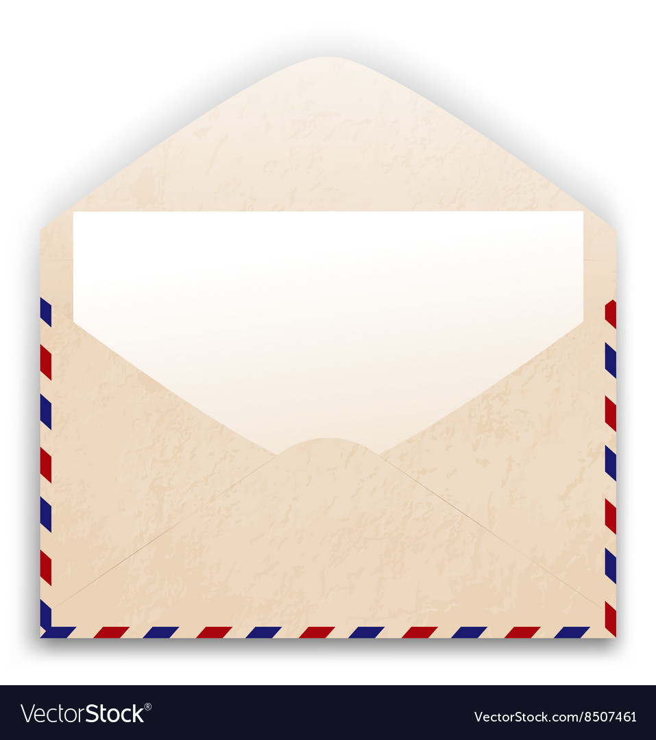 Aged Envelope Design Royalty Free Vector Image