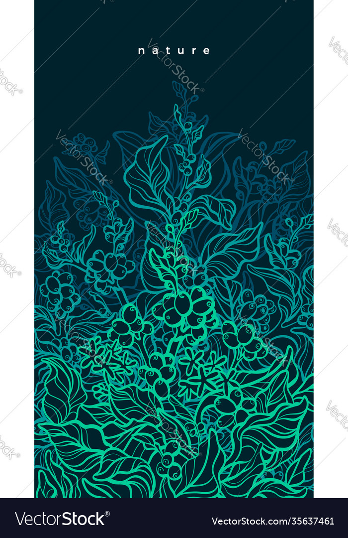 Botanical Herb Pattern - Neon Green