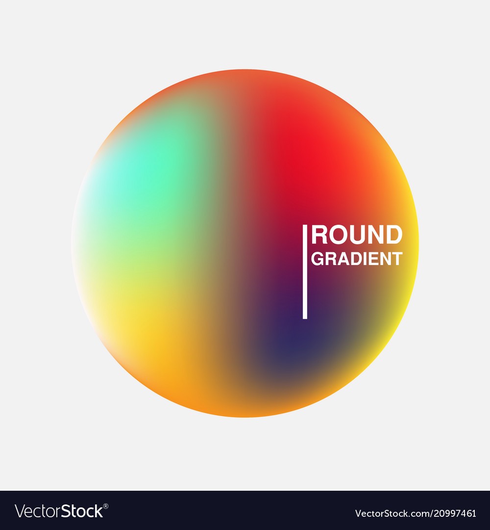 Gradient orbs isolated on white background vector image Gradient orbs isolated on white background