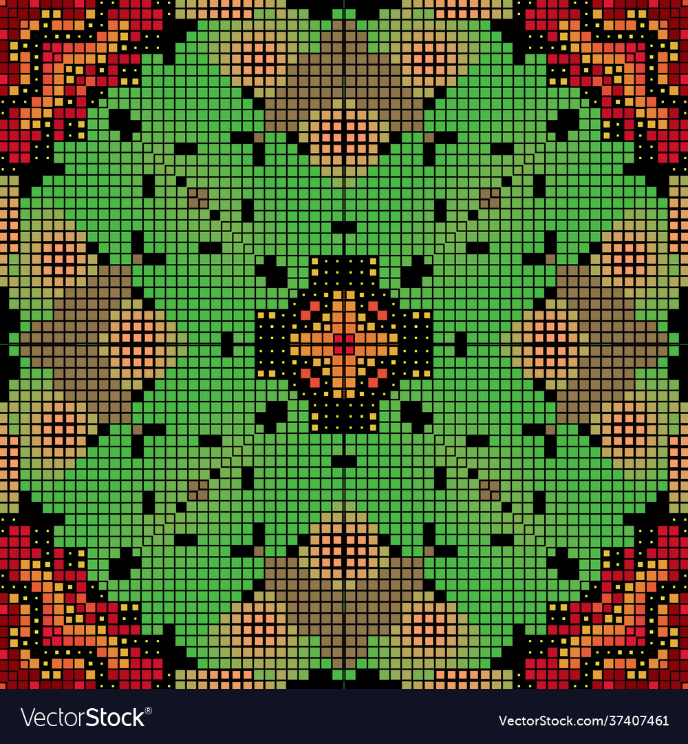 Mosaic seamless pattern colorful squares Vector Image Mosaic seamless pattern colorful squares