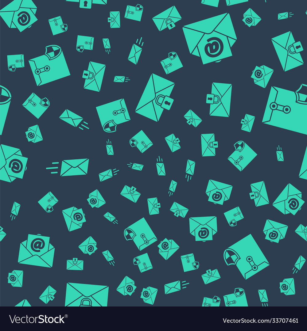 Set mail message lock password and e-mail vector image Set mail message lock password and e-mail
