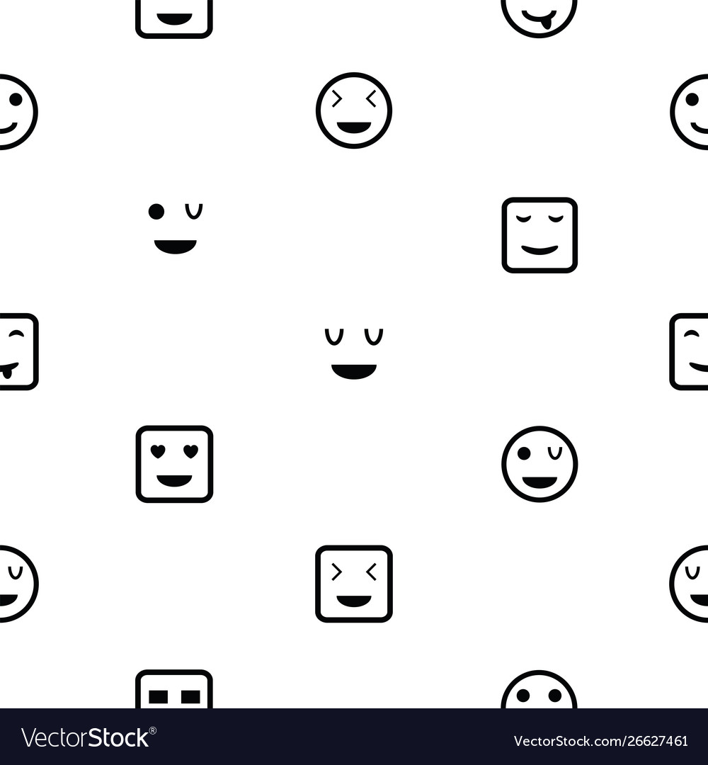 Smile seamless pattern background icon