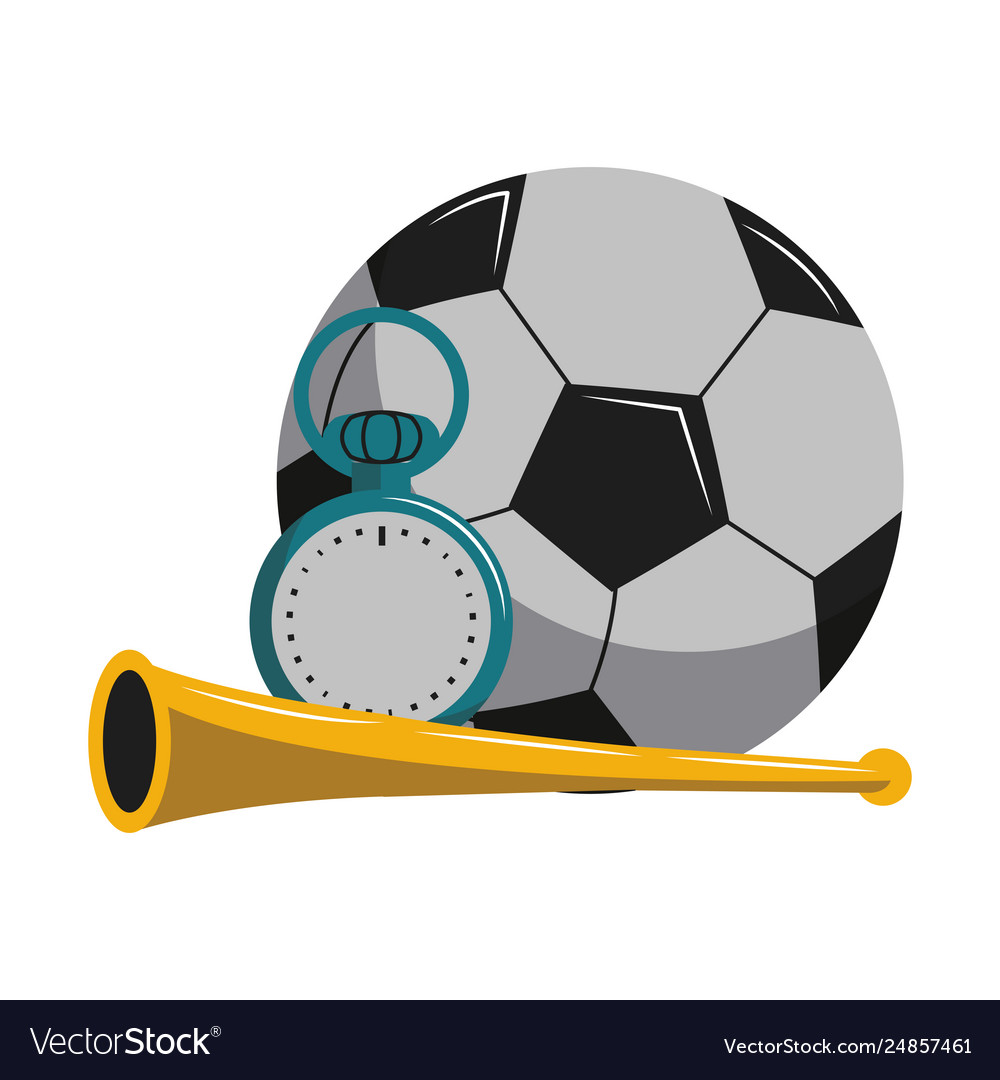 Soccer sport game cartoons Royalty Free Vector Image