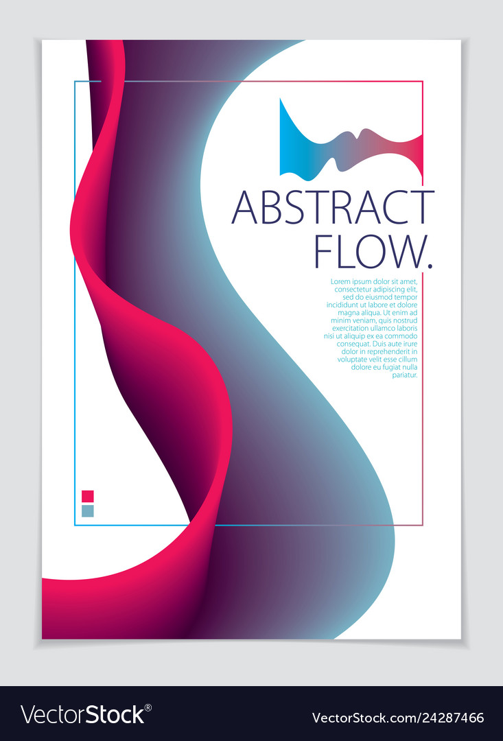 Abstract shape background composition a4 print vector image Abstract shape background composition a4 print