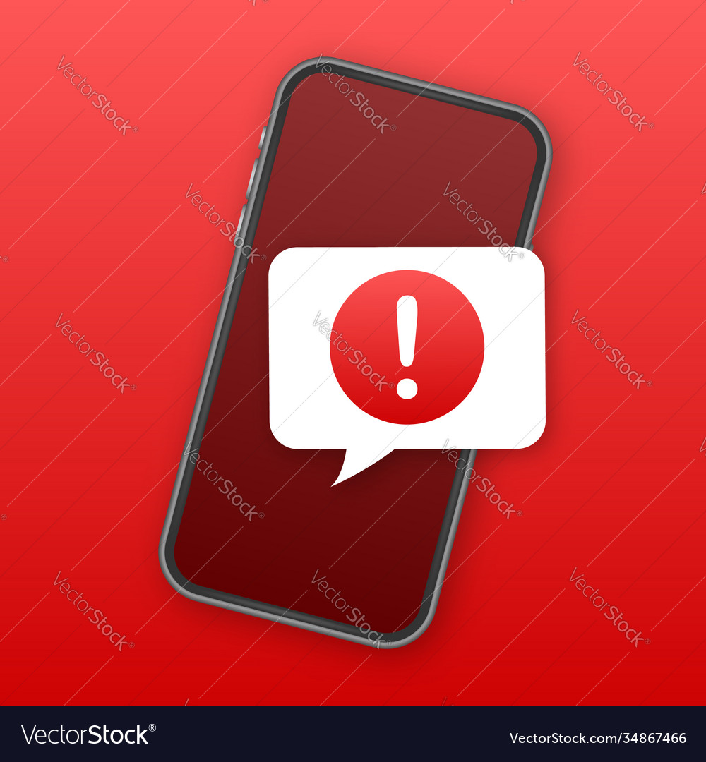 Alert message mobile notification danger error