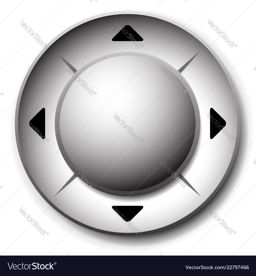 Control button template interface ui element vector image Control button template interface ui element