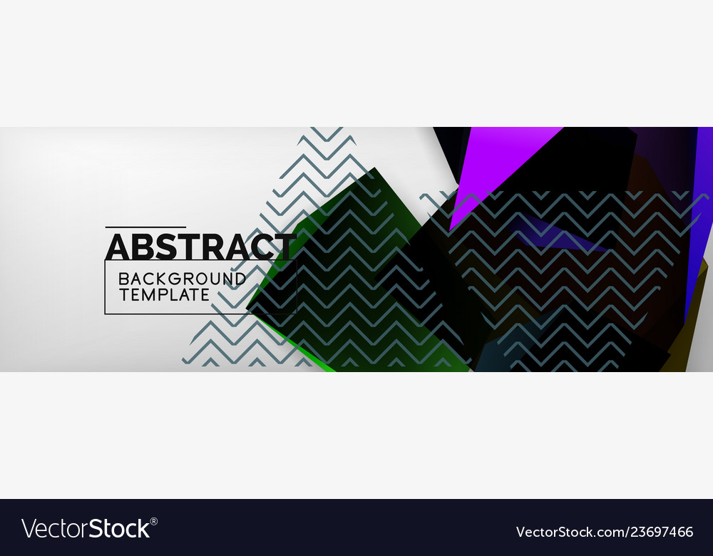 Dark 3d triangular low poly shapes abstract Vector Image Dark 3d triangular low poly shapes abstract