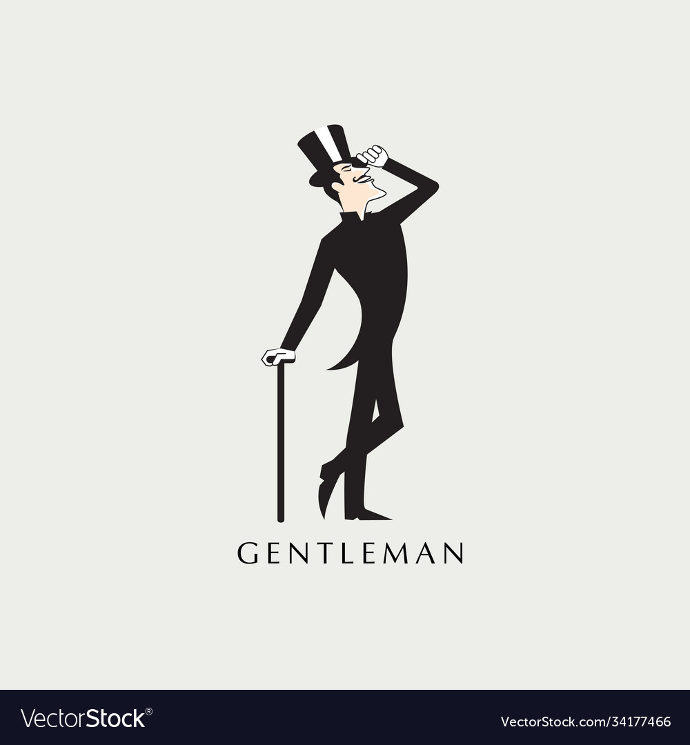 Gentleman cartoon Royalty Free Vector Image - VectorStock Gentleman cartoon Royalty Free Vector Image - VectorStock