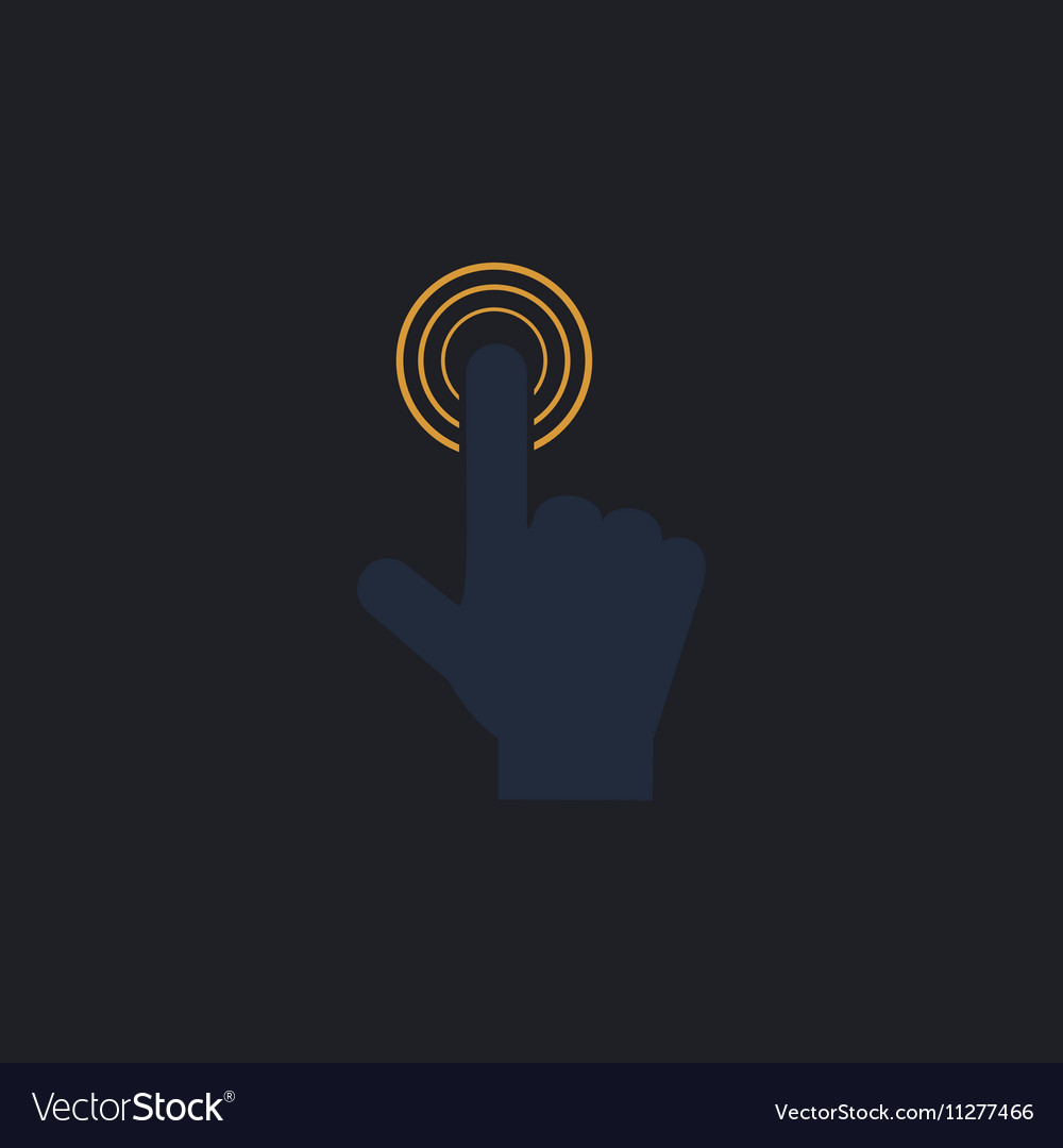 Hand click computer symbol