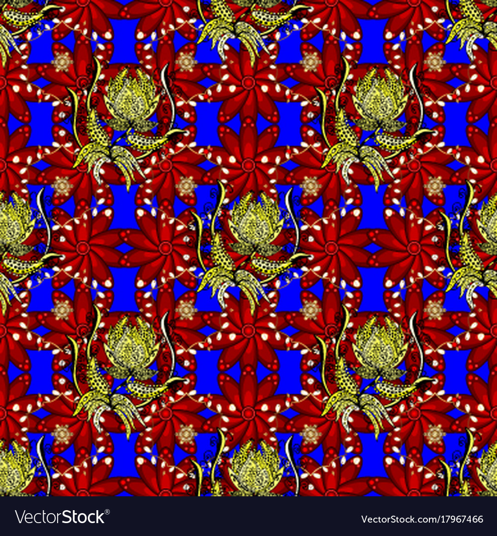 Seamless background pattern wild flowers