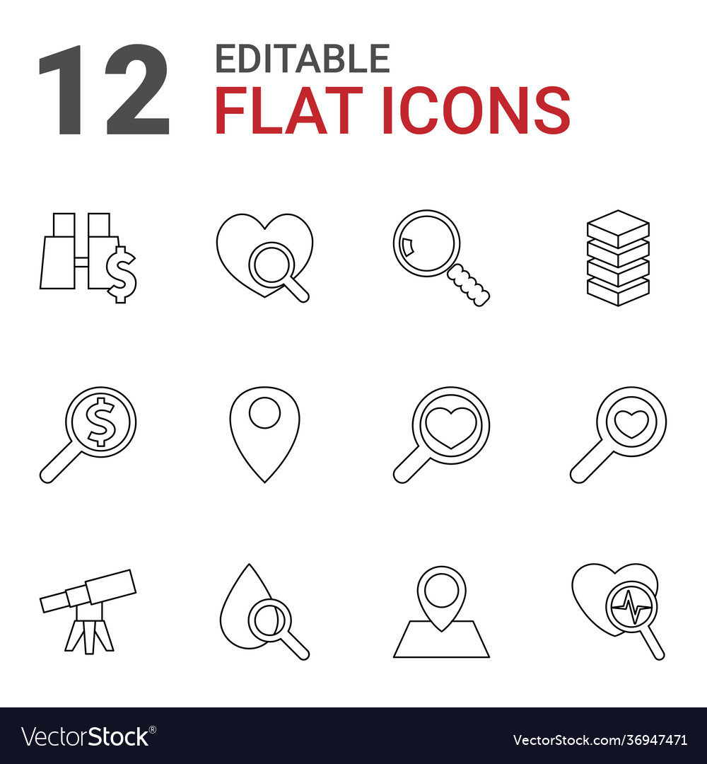 12 search icons