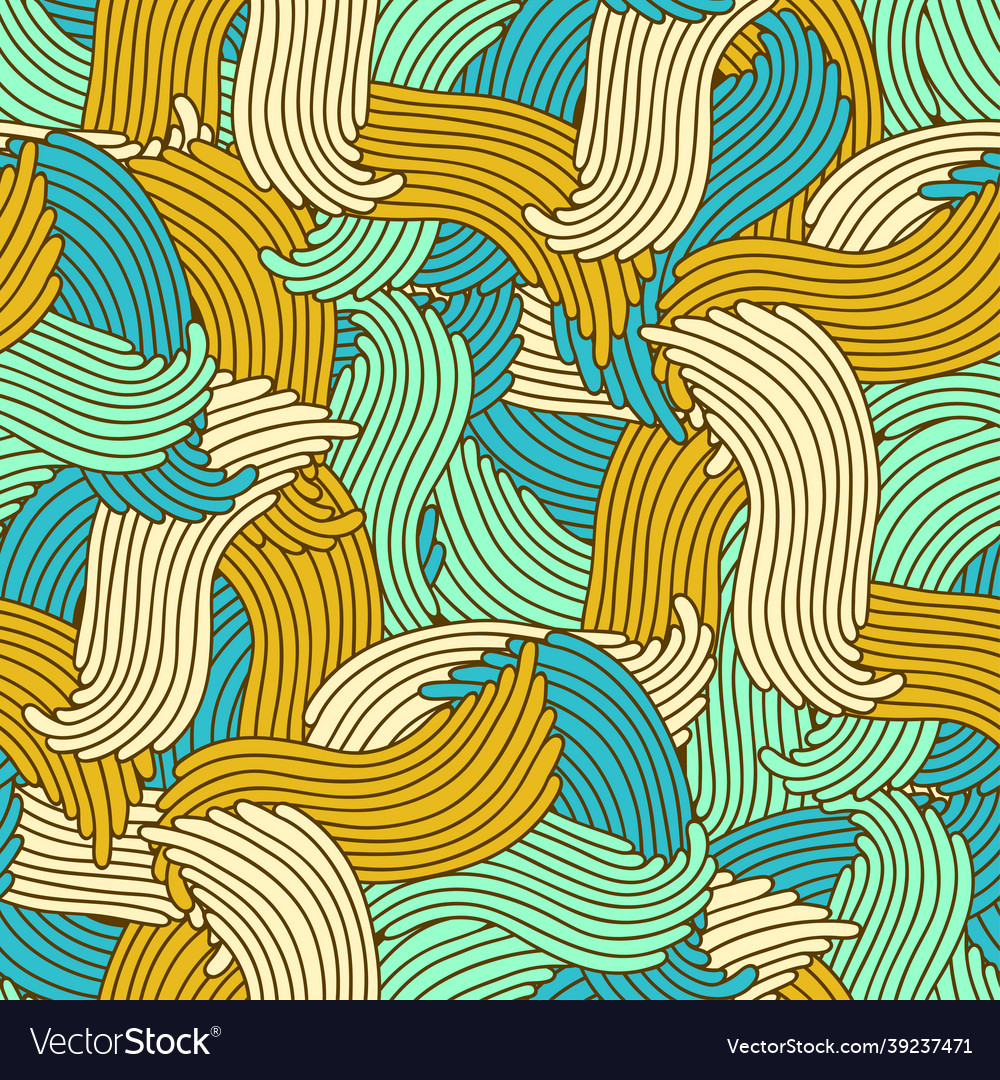 Abstract geometric pattern with wavy lines vector image Abstract geometric pattern with wavy lines
