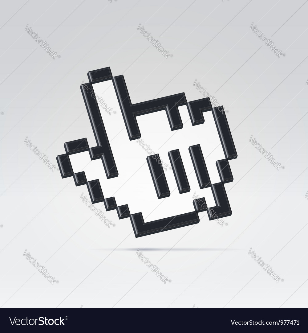 Digital Pointer Icon - Black