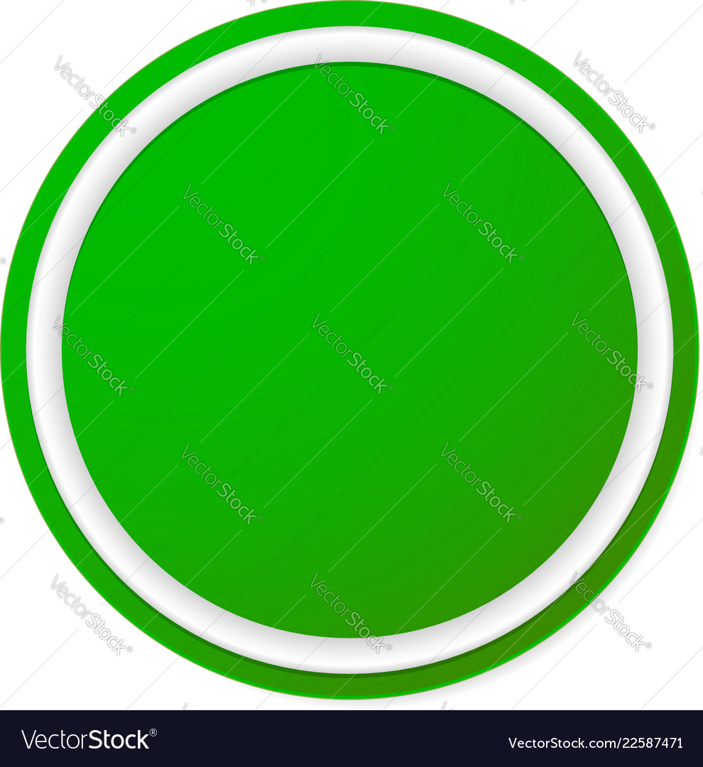 Empty circle button badge background isolated Vector Image Empty circle button badge background isolated