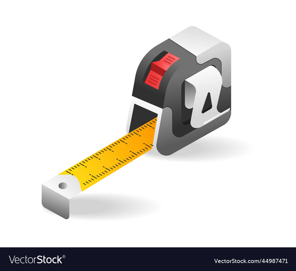 Flat 3d concept isometric of handyman tool roll Vector Image