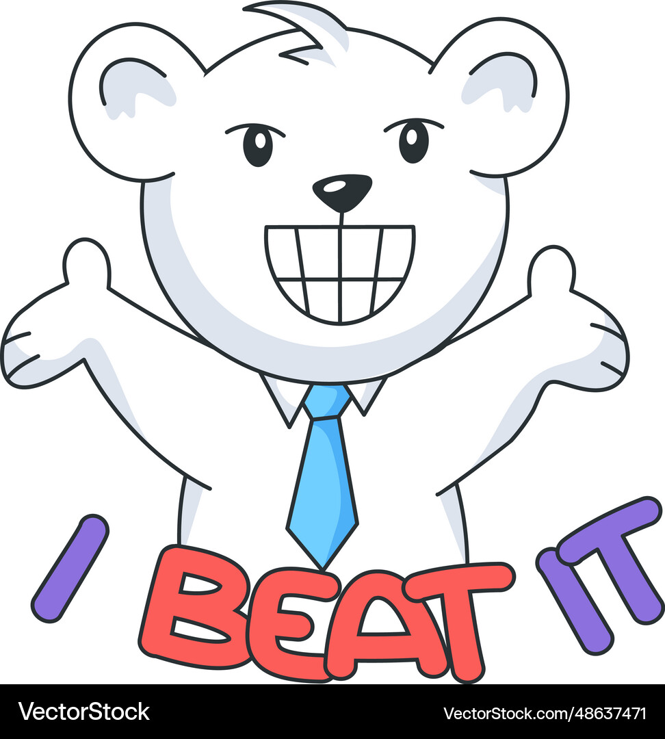 I beat Royalty Free Vector Image - VectorStock