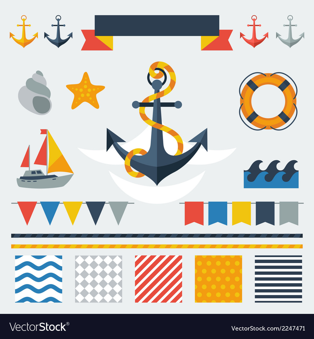 Nautical Icons & Elements Collection